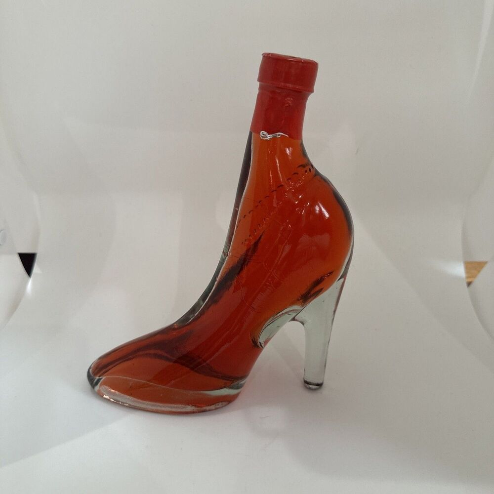 Glass Stiletto Decor Shoe- Red FOR Display Only Heel 8.5”Tall New Sealed Full - Picture 3 of 6